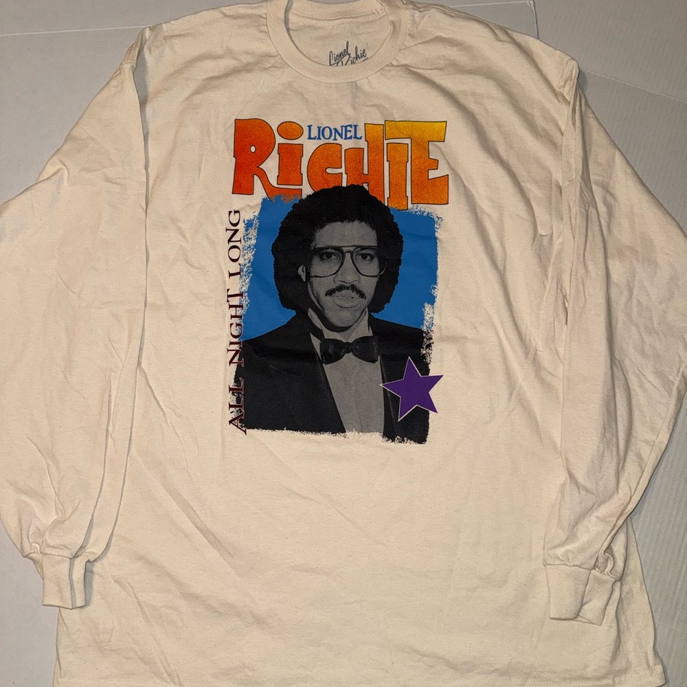 Official All Night Long 2023 Lionel Richie Tour Long Sleeve Shirt Size 2XL